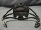 Early 1900's Vintage Native American Navajo Spiderweb Turquoise Sterling Silver Bracelet-Nativo Arts