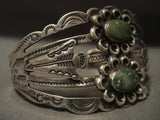 Early 1900's Vintage Navajo Cerrillos Turquoise Native American Jewelry Silver Bracelet-Nativo Arts