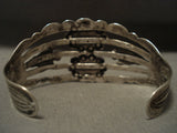 Early 1900's Vintage Navajo Cerrillos Turquoise Native American Jewelry Silver Bracelet-Nativo Arts