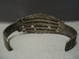 Early 1900's Vintage Navajo Cerrillos Turquoise Native American Jewelry Silver Bracelet-Nativo Arts