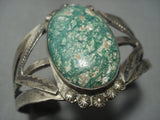 Early 1900's Vintage Navajo Cerrillos Turquoise Setrling Native American Jewelry Silver Bracelet-Nativo Arts