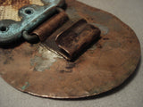 Early 1900's Vintage Navajo Native American Jewelry jewelry Whirling Logs Copper Buckle-Nativo Arts
