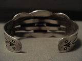 Early 1900's Vintage Navajo Native American Jewelry Silver Bracelet-Nativo Arts