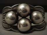 Early 1900's Vintage Navajo Native American Jewelry Silver Bracelet-Nativo Arts