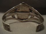 Early 1900's Vintage Navajo Turquoise Native American Jewelry Silver Sheild Bracelet-Nativo Arts