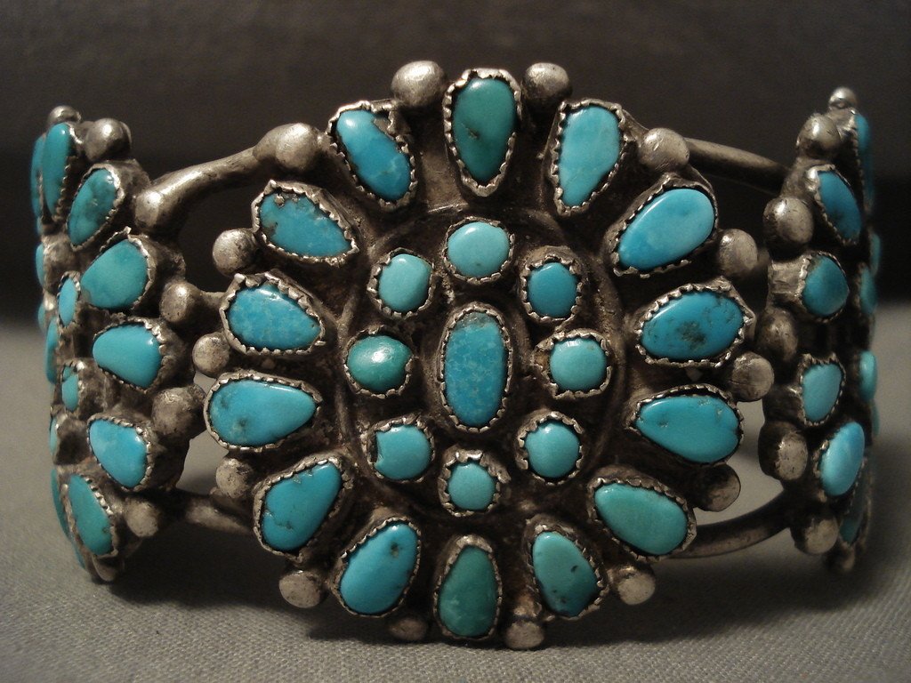 Early 1900's Vintage Zuni/ Navajo Turquoise Native American
