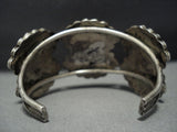 Early 1900's Vintage Zuni Turquoise Sterling Silver Bracelet Native American Jewelry-Nativo Arts