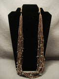 Early And More Rare Vintage Navajo Native American Jewelry jewelry Royston 'Double Wrap' Necklace-Nativo Arts