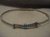 Early Completely Solid Sterling Native American Jewelry Silver Concho Belt For Hat-Nativo Arts