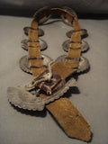 Early Vintage Navajo Hand Tooled Native American Jewelry Silver Concho Belt-Nativo Arts