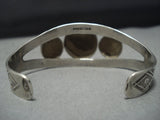 Early Vintage Navajo Sterling Silver Bulb Native American Jewelry Bracelet Old-Nativo Arts