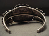 Early Vintage Navajo 'Sun Turquoise' Native American Jewelry Silver Bracelet-Nativo Arts
