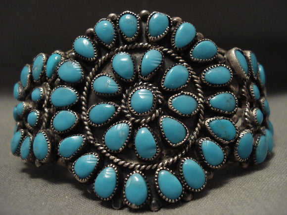 30s VINTAGE Navajo Jewelry ブレスレット Early Vintage Navajo 'Sun Turquoise' Native American Jewelry