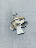 Marvelous Vintage Native American Zuni Turquoise Sterling Silver Ring-Nativo Arts