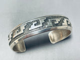 Thomas Singer Vintage Native American Navajo Sterling Silver Bracelet-Nativo Arts