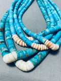 Native American 428 Gram Most Unique Vintage Santo Domingo Jacla Turquoise Necklace Old-Nativo Arts