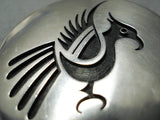 Important Vintage Native American Hopi Bird Sterling Silver Pin-Nativo Arts