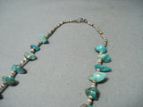 Outstanding Vintage Native American Navajo Royston Kingman Turquoise Heishi Necklace-Nativo Arts