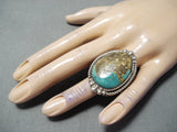 Marvelous Vintage Native American Navajo Royston Turquoise Sterling Silver Ring-Nativo Arts
