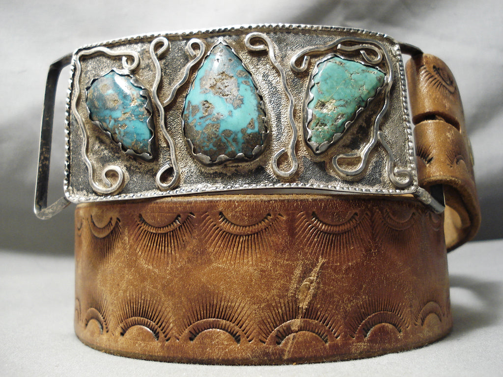 Museum Vintage Native American Navajo Huge Chunk Turquoise  display picture 1