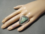 Impressive Vintage Native American Navajo Royston Turquoise Sterling Silver Ring-Nativo Arts