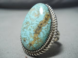 Marvelous Vintage Native American Navajo Royston Turquoise Sterling Silver Ring-Nativo Arts