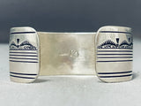 Charlie John Vintage Native American Navajo Royston Turquoise Sterling Silver Bracelet-Nativo Arts