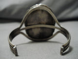 Incredible Vintage Native American Navajo Spiderweb Turquoise Sterling Silver Bracelet Old-Nativo Arts