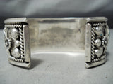 Native American One Of The Most Unique Ever Tommy Moore Turquoise Sterling Silver Bracelet-Nativo Arts