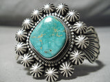 Amazing Vintage Native American Navajo Royston Turquoise Sterling Silver Bracelet-Nativo Arts
