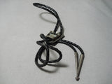 Exceptional Vintage Navajo Sterling Silver Bolo Native American Old-Nativo Arts