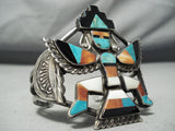 Best Vintage Native American Navajo Kachina Turquoise Sterling Silver Bracelet Old-Nativo Arts