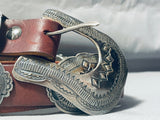 512 Gram Heavy Vintage Native American Navajo Sterling Silver Concho Belt Old-Nativo Arts