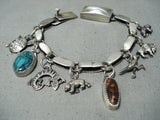 Native American Signed Vintage Carlos White Eagle & Ajm Vintage Sterling Silver Bracelet-Nativo Arts