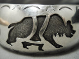 Intricate!! Vintage Navajo Sterling Silver Native American Bracelet Cuff Old-Nativo Arts