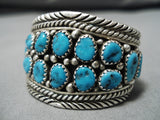 Rare Baby Bracelet Vintage Navajo Turquoise Sterling Silver Native American-Nativo Arts