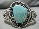 Important Native American Navajo Jeanette Dale Turquoise Sterling Silver Bracelet-Nativo Arts