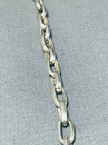 Important Ray Adakai Vintage Native American Navajo Sterling Silver Ring Necklace-Nativo Arts