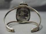 Important Vintage Native American Navajo Last Chance Turquoise Sterling Silver Bracelet Old-Nativo Arts