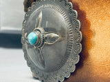 562 Grams Vintage Native American Navajo Turquoise Sterling Silver Concho Belt Old-Nativo Arts