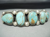 Native American One Of The Best Domed #8 Turquoise Sterling Silver Bracelet-Nativo Arts