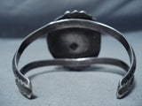 Rare Vintage Native American Navajo Carico Lake Turquoise Sterling Silver Bracelet Old-Nativo Arts