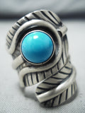 Signed Vintage Navajo Native American Sleeping Beauty Sterling Silver Ring-Nativo Arts