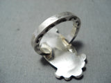 Spectacular Vintage Native American Navajo Royston Turquoise Sterling Silver Ring-Nativo Arts