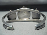 Intense Turquoise Vintage Native American Navajo Sterling Silver Bracelet Old-Nativo Arts
