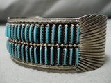 Rare Ellie Yazzievintage Native American Navajo Neelde Turquoise Sterling Silver Bracelet-Nativo Arts