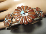 Museum Vintage Zuni Native American Turquoise Sterling Silver Bracelet-Nativo Arts