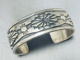 Incredible Vintage Native American Navajo Sterling Silver Bracelet Signed John Begay-Nativo Arts