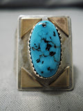 Incredible!! Vintage Navajo Turquoise Sterling Silver Native American Ring-Nativo Arts