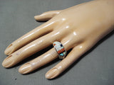 Fantastic Navajo Opal, Turquoise Sterling Silver Ring Native American-Nativo Arts